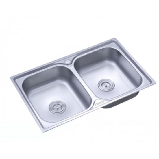 Chiuveta Freddo SN9007, 2 Cuve, Anticalcar, Inox - 78*43.5cm