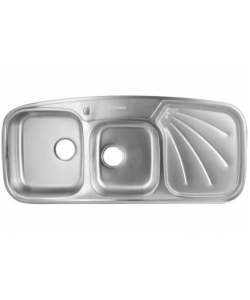 Chiuveta bucatarie inox anticalcar Freddo ERT-SN 9010S, 2 cuve stanga - 116x50 cm