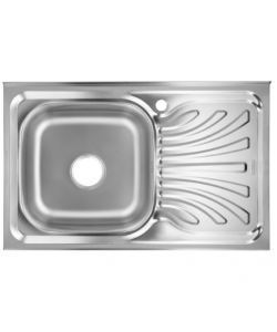 Chiuveta Sanitec SN9030S, pentru blat75 X49cm stanga, anticalcar - inox