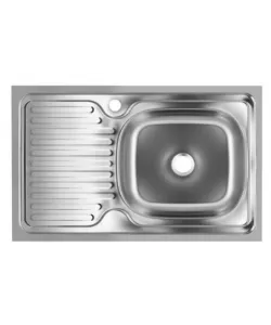 Chiuveta inox pentru blat 43.5x76 cm anticalcar cu preaplin FREDDO ERT-SN 9002D - disponibil dreapta Chiuveta inox pentru blat 43.5x76 cm anticalcar cu preaplin FREDDO ERT-SN 9002D - disponibil dreapta