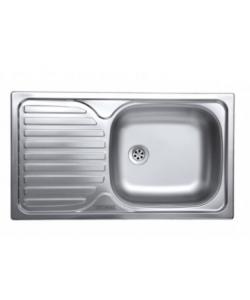 Chiuveta Sanitec ERT-C 408D, pentru blat, cuva dreapta, anticalcar, 76x43,5cm - Inox