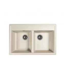 Chiuveta bucatarie DR. GANS Astra 780AB, compozit granit, 2 cuve, 780x510mm, adancime cuve 200mm, Alb Chiuveta bucatarie DR. GANS Astra 780AB, compozit granit, 2 cuve, 780x510mm, adancime cuve 200mm, Alb
