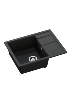 Chiuveta bucatarie Hausberg Delia HBC-9901, compozit, negru, 79 x 50 cm