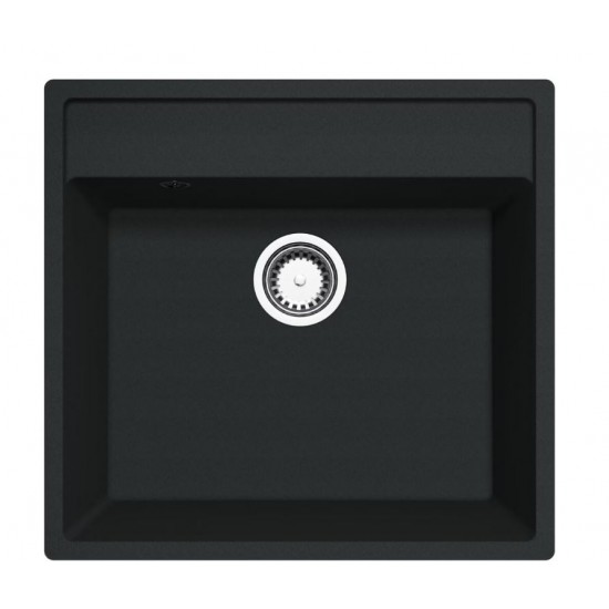 Chiuveta bucatarie Hausberg Ella HBC-9401, compozit, negru, 53 x 50 cm