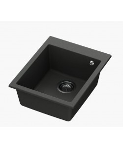 Chiuveta bucatarie Hausberg Sero HBC-9601, compozit, negru, 40 x 50 cm
