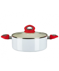 Oala ceramica Hausberg, HB-H713A, 2,5l - Alb