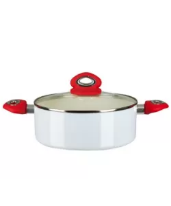 Oala ceramica Hausberg, HB-H713A, 2,5l - Alb Oala ceramica Hausberg, HB-H713A, 2,5l - Alb