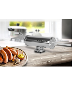 Aparat cu sprit pentru prepararea carnatilor, capacitate 2.5 Kg, aluminiu inoxidabil - Argintiu