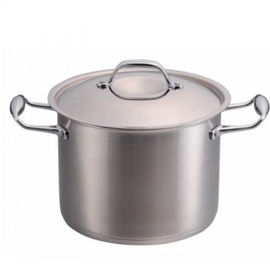 Oala inox cu capac sticla , ERTONE ERT-MN 512 capacitate 6 litri - 22cm Inox