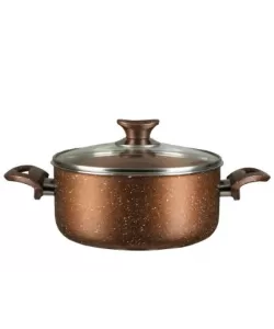 Oala din aluminiu cu invelis din granit Hausberg HB-H 425, 26 cm - Maro Oala din aluminiu cu invelis din granit Hausberg HB-H 425, 26 cm - Maro