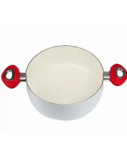 Oala ceramica Hausberg, HB-H713A, 2,5l - Alb Oala ceramica Hausberg, HB-H713A, 2,5l - Alb