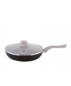 Tigaie ceramica Ertone MN-824, 24 cm - capac sticla inclus