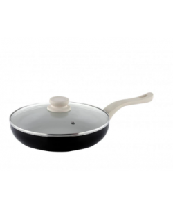 Tigaie ceramica Ertone MN-824, 24 cm - capac sticla inclus