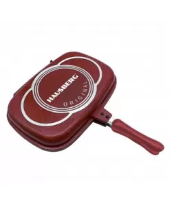 Tigaie Dubla Grill Hausberg HB-H1540MR, interior antiaderent, 36 cm, marmura - Maro Tigaie Dubla Grill Hausberg HB-H1540MR, interior antiaderent, 36 cm, marmura - Maro