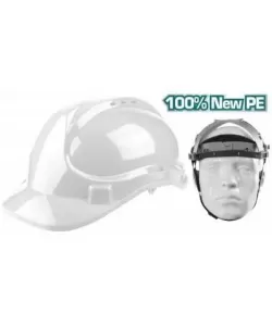 Casca de protectie alba, total 