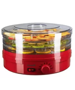 Deshidrator de alimente electric Hausberg HB-810RS ,Termostatul reglabil ,Putere 250 W, motor cupru - rosu Deshidrator de alimente electric Hausberg HB-810RS ,Termostatul reglabil ,Putere 250 W, motor cupru - rosu