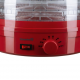 Deshidrator de alimente electric Hausberg HB-810RS ,Termostatul reglabil ,Putere 250 W, motor cupru - rosu