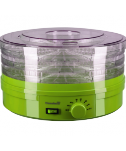 Deshidrator de alimente electric Hausberg HB810VR ,Termostatul reglabil ,Putere 250 W - motor cupru, verde
