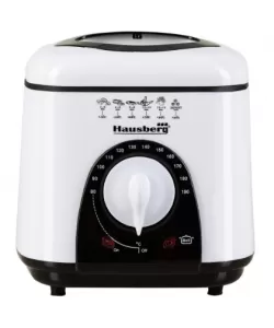 Friteuza Hausberg HB 1320NG, 950 W, 1 L - Alb/Negru Friteuza Hausberg HB 1320NG, 950 W, 1 L - Alb/Negru