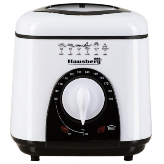 Friteuza Hausberg HB 1320NG, 950 W, 1 L - Alb/Negru