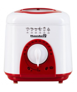 Friteuza Hausberg HB 1320 A-R, 950 W, 1 L - Alb/Rosu