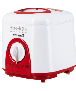 Friteuza Hausberg HB 1320 A-R, 950 W, 1 L - Alb/Rosu