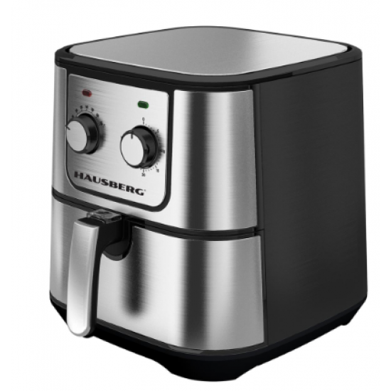 Friteuza Air Fryer Hausberg HB2360, 1600-1800 W, 5.2 L, Timer, protectie supra-incalzire - maner rece