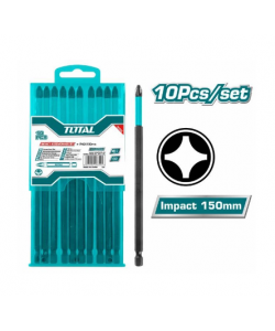 TOTAL - Set 10 biti de impact PH2x150mm