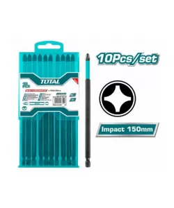 TOTAL - Set 10 biti de impact PH2x150mm TOTAL - Set 10 biti de impact PH2x150mm