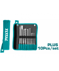 TOTAL - Set 10 piese SDS Plus dalta, spitz si burghie
