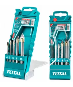 TOTAL - Set 5 burghie pentru sticla TOTAL - Set 5 burghie pentru sticla