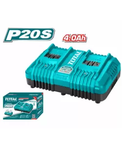 TOTAL - Incarcator rapid dublu 20V