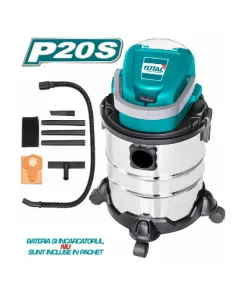 TOTAL - Aspirator 20L- 8.0KPa - Li-Ion - 20V NEW