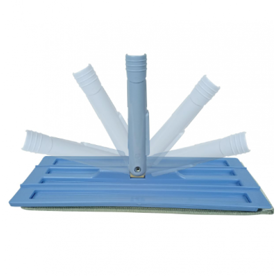 Set galeata cu storcator si mop plat ERT-MN500BL, culoare Bleu, laveta inclusa - capacitate 8 litri