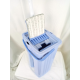 Set galeata cu storcator si mop plat ERT-MN500BL, culoare Bleu, laveta inclusa - capacitate 8 litri