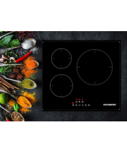 Plita incorporabila Hausberg HB1530, Electrica, Inductie, 3 zone de gatit,60 cm