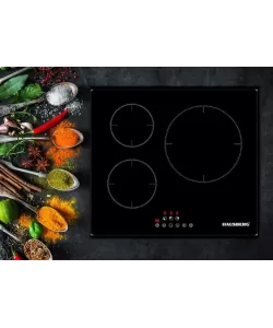 Plita incorporabila Hausberg HB1530, Electrica, Inductie, 3 zone de gatit,60 cm Plita incorporabila Hausberg HB1530, Electrica, Inductie, 3 zone de gatit,60 cm
