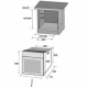 Pachet HAUSBERG Rustic, Cuptor incorporabil, Plita Incorporabila, Hota decorativa, Bej