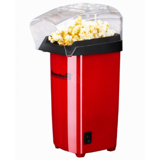 Aparat Popcorn, Hausberg HB910RS 1200 w, jet aer cald, premium - rosu