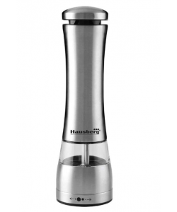 Rasnita sare/piper Hausberg HB-H7650, Electrica - corp din inox 22 cm