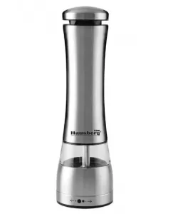 Rasnita sare/piper Hausberg HB-H7650, Electrica - corp din inox 22 cm