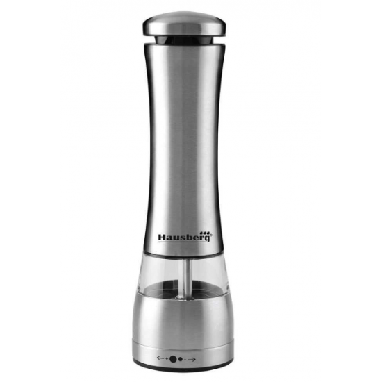 Rasnita sare/piper Hausberg HB-H7650, Electrica - corp din inox 22 cm