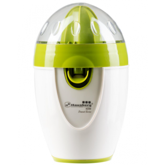 Storcator fructe citrice electric 40W, Hausberg HB3325V, capacitate 1l, sistem rotire in 2 sensuri - verde