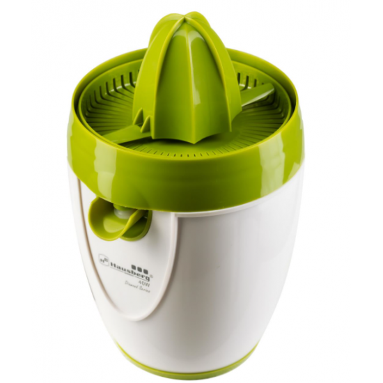 Storcator fructe citrice electric 40W, Hausberg HB3325V, capacitate 1l, sistem rotire in 2 sensuri - verde