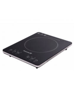 Plita electrica - Hausberg HB-1525GR, Gri, 2000W, Un arzator - Touch Screen