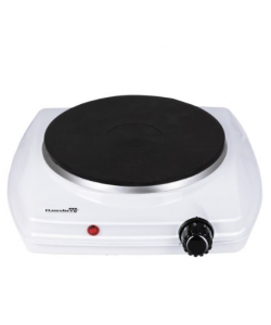 Plita electrica Hausberg HB-519AB, Alb, 1 arzator, Putere 1500W - Termostat