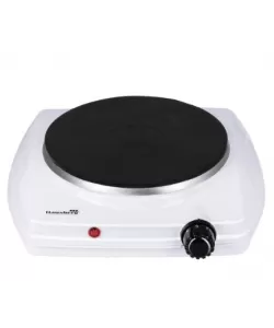 Plita electrica Hausberg HB-519AB, Alb, 1 arzator, Putere 1500W - Termostat