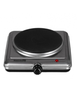 Plita electrica Hausberg cu 1 arzator,1500 W,termostat - Inox
