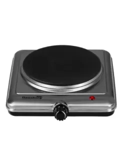 Plita electrica Hausberg cu 1 arzator,1500 W,termostat - Inox
