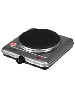 Plita electrica Hausberg cu 1 arzator,1500 W,termostat - Inox